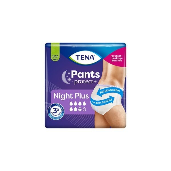 TENA  Incontinence Pants Protect+ Night Plus Medium 12 Pack