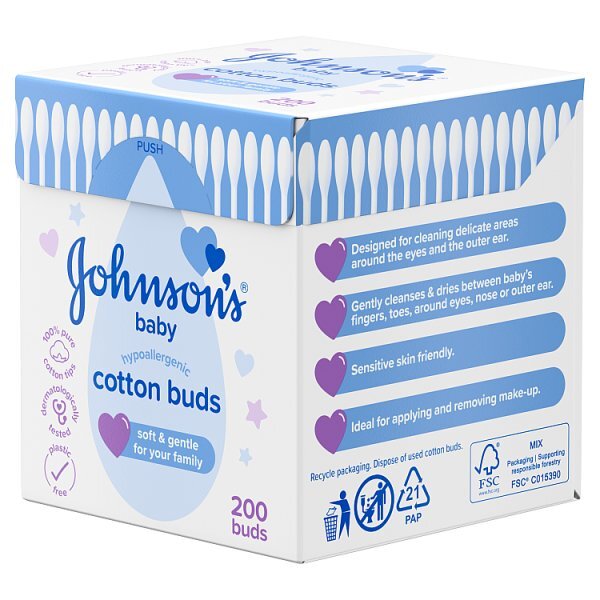 Johnson's Baby Cotton Buds 200 pack
