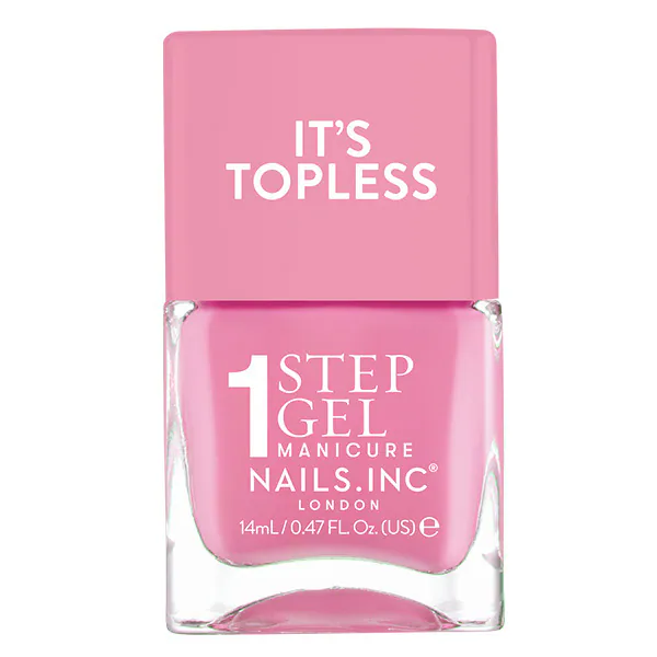 Nails.INC Its Topless Miley Candy Pink Polish 14ml
