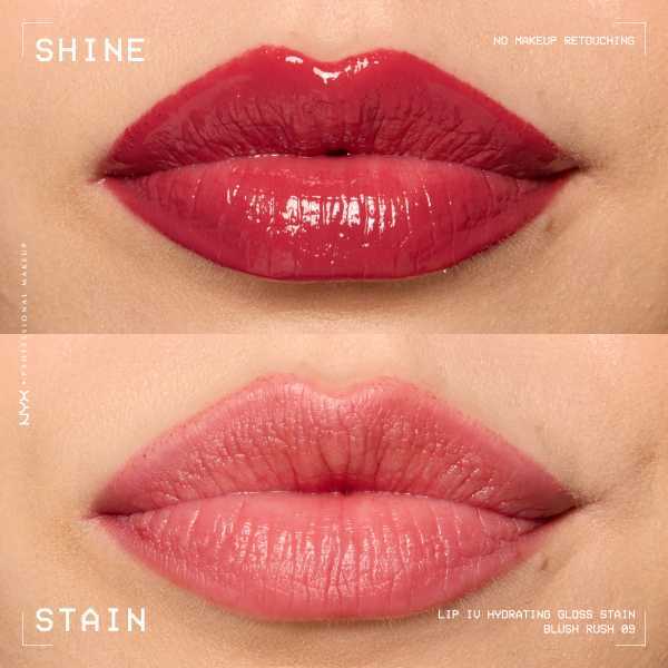 NYX Professional Makeup Lip IV Hydrating Lip Stain Gloss Blush Rush