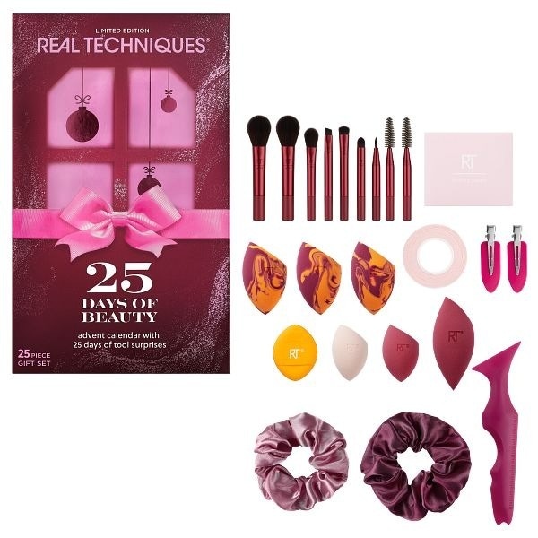 Real Techniques 25 Days Of Beauty Advent Calendar Worth 104