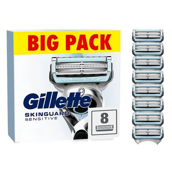 Gillette SkinGuard Sensitive Razor Blade Refills Aloe x8