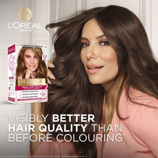 L'Oréal Excellence Crème 6.3 Natural Light Golden Brown