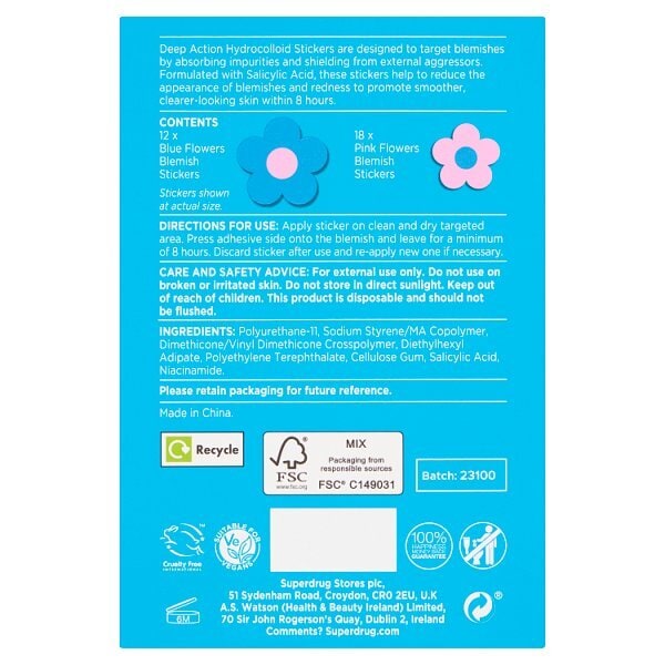 Deep Action Flower Salicylic Acid Blemish Patches