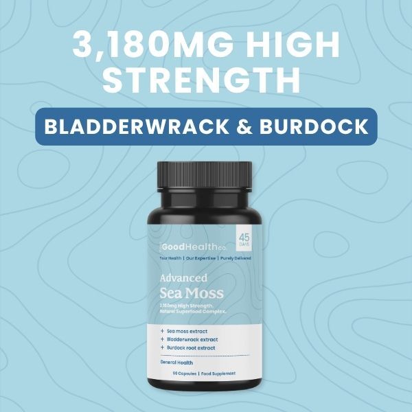 Your Good Health Co Sea Moss Capsules High Strength 3180mg