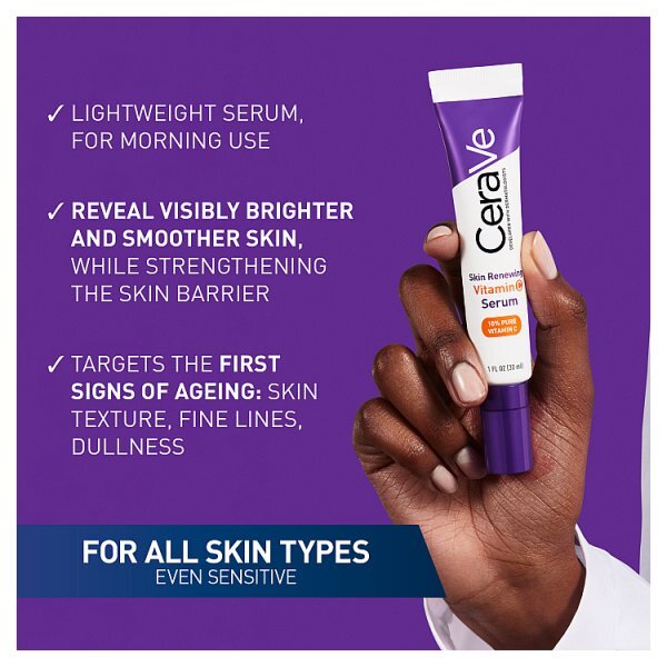 CeraVe Vitamin C Serum 10% Pure with Hyaluronic Acid for Radiant Skin 30ml