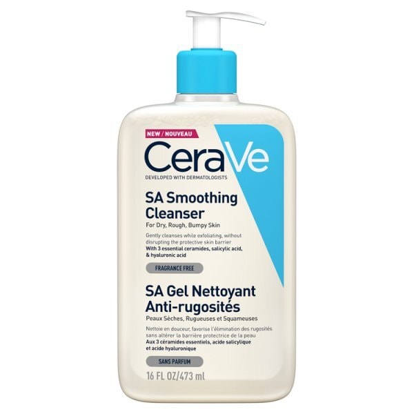 CeraVe SA Smoothing Cleanser for Dry, Rough, Bumpy Skin 473ml