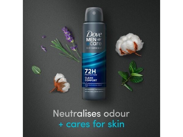 Dove Men+Care Advanced Clean Comfort Anti-Perspirant Aerosol 150 ml