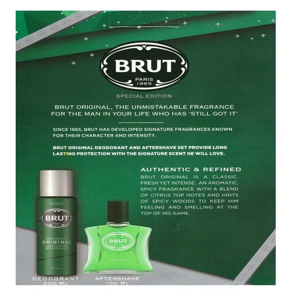 Brut Original Aftershave And Deodorant Gift Set
