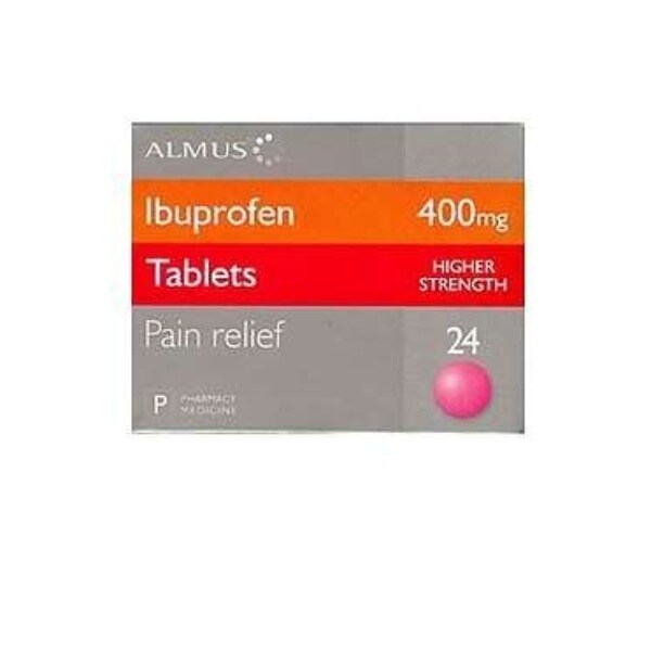 ALMUS EX STRENGTH IBU 400MG TABS 24S