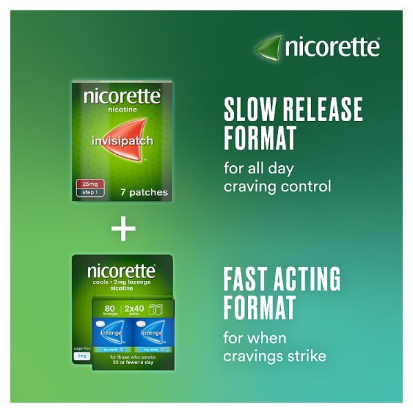 Nicorette® invisi Nicotine Patch 15mg 7 Step2 (Stop Smoking)
