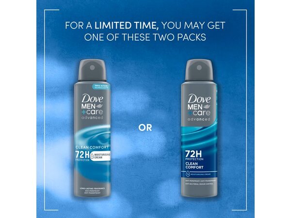 Dove Men+Care Advanced Clean Comfort Anti-Perspirant Aerosol 150 ml
