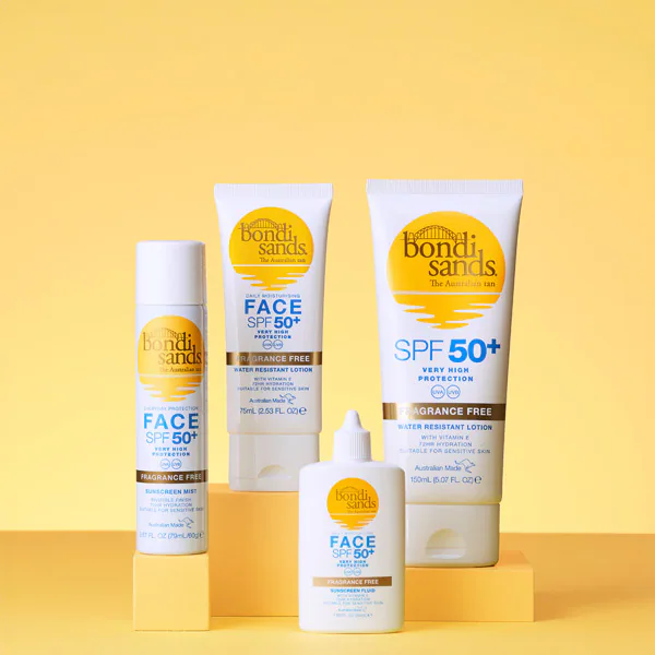 Bondi Sands Fragrance Free Face Mist Spf 50+ 60g