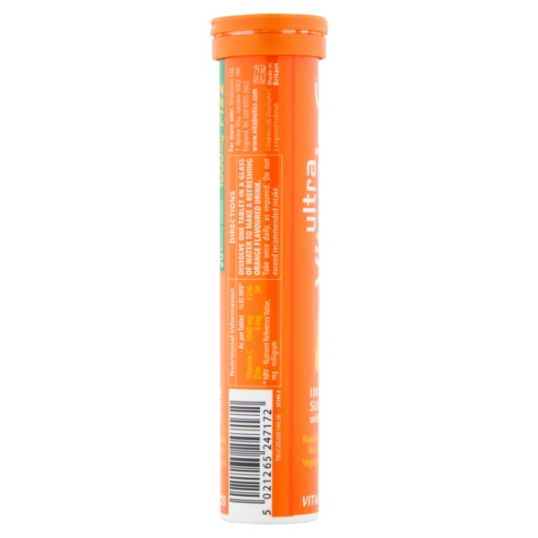 Ultra Vitamin C With Zinc Effervescent 20 Tabs