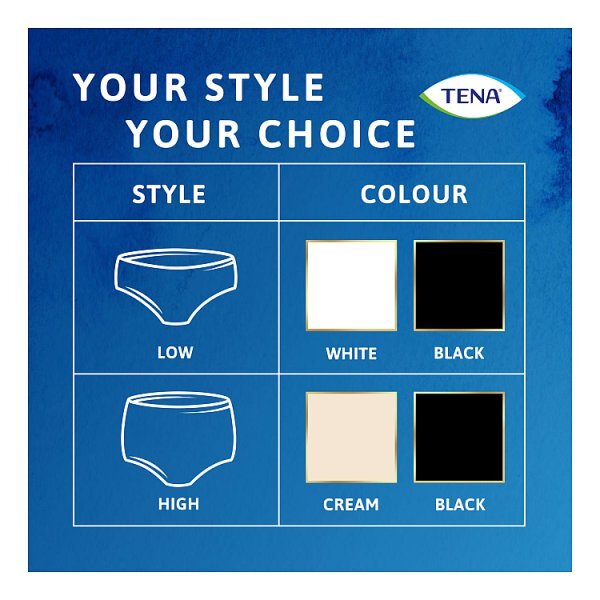 Tena Silhouette Plus Large 8Pk Cream