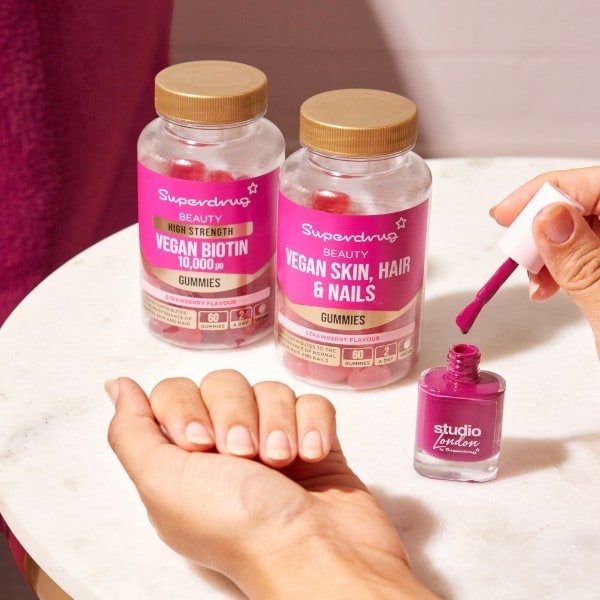 Superdrug High Strength Biotin 10000æg Vegan Gummies 60s