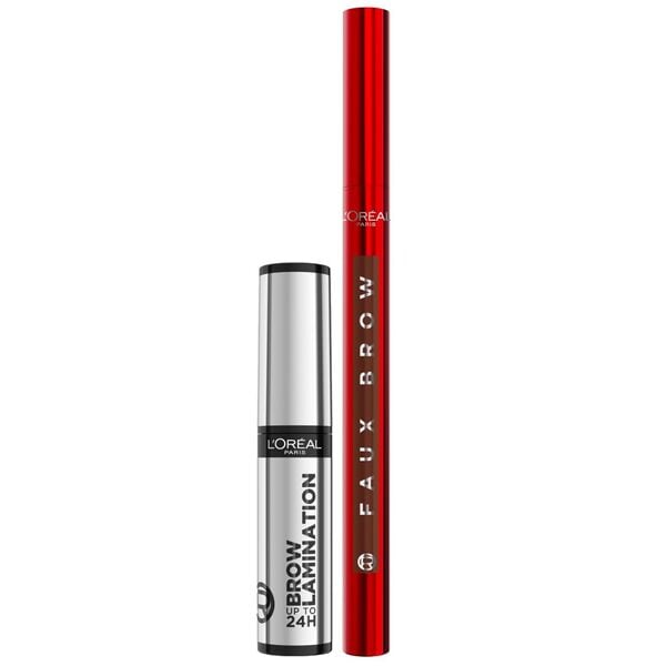 L'Oreal Paris Brow Lamination Faux Brow Duo Light Brunette