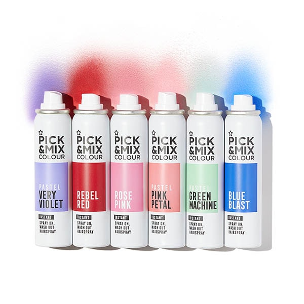 Pick & Mix Temporary Hair Colour Spray Red 75ml