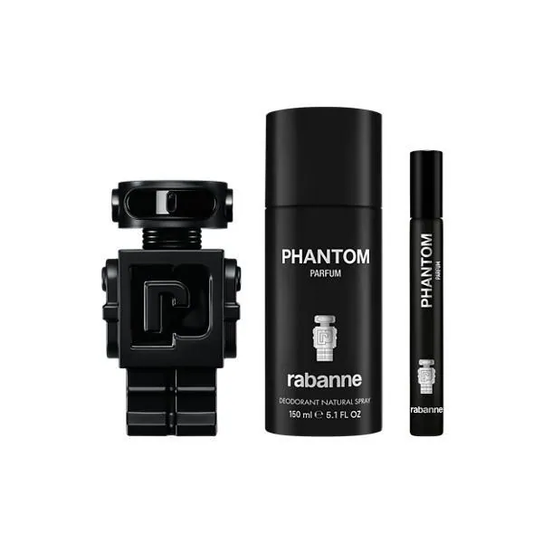 Set Phantom Parfum 50 Ml + Deodorant 150 Ml + 10 Ml
