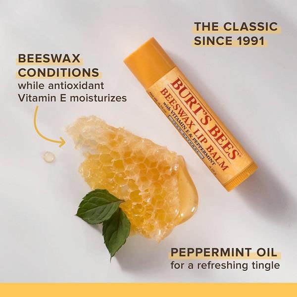 Burt's Bees 100% Natural Origin Lip Balm Beeswax 4.25g