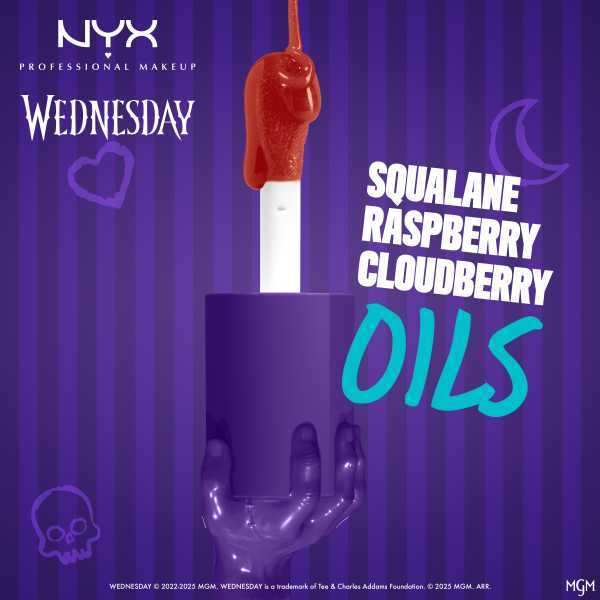NYX Professional Makeup X Wednesday Mystery Lip Oil Thorn Pricked