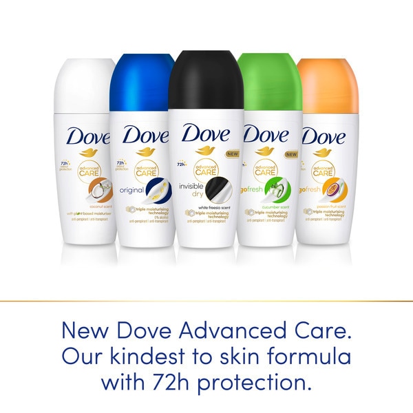 Dove Advanced Care Invisible Dry Anti-Perspirant Roll On 50 ml