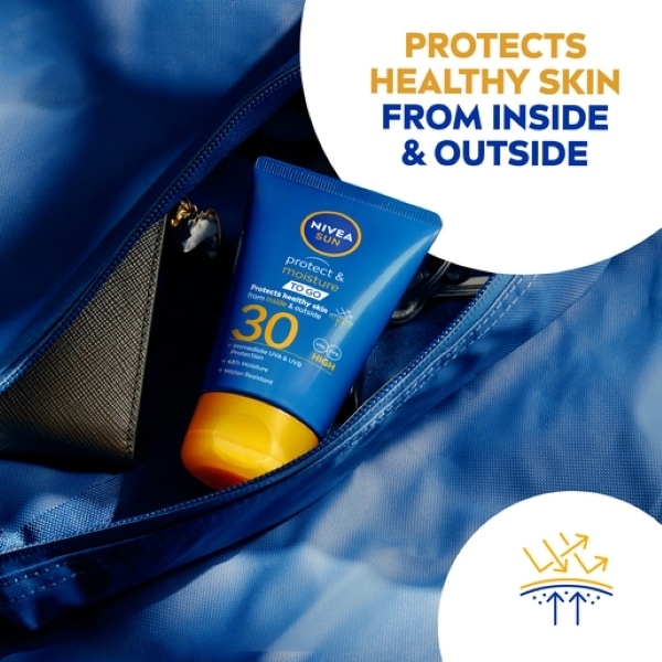NIVEA SUN Protect & Moisture Sun Cream To-Go Tube SPF30 50ml
