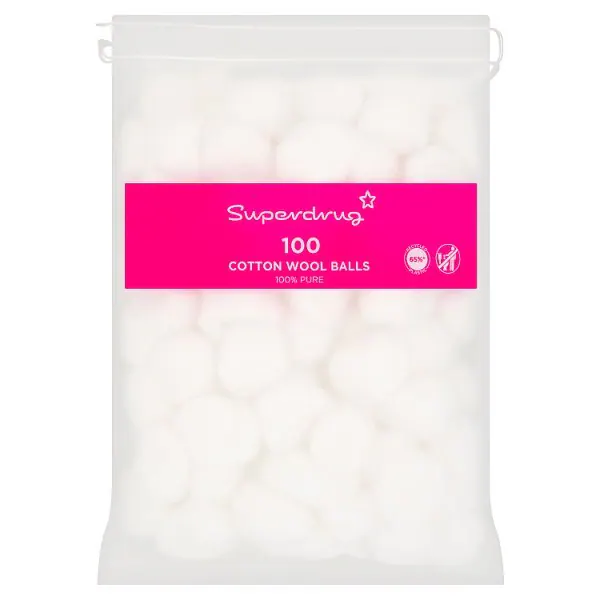 Superdrug Cotton Wool Balls x100