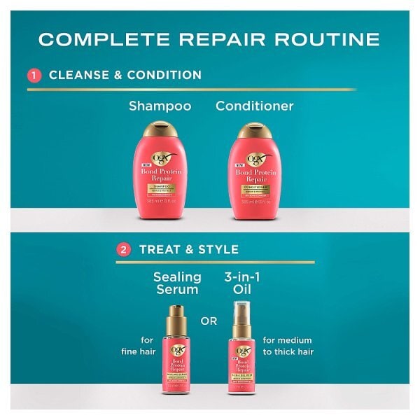 ogx Bond Protein Repair Lightweight Shampoo 385ml