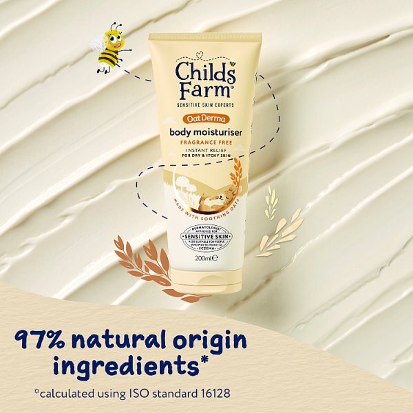 Childs Farm Oatderma Body Moisturiser Fragrance-Free 200Ml