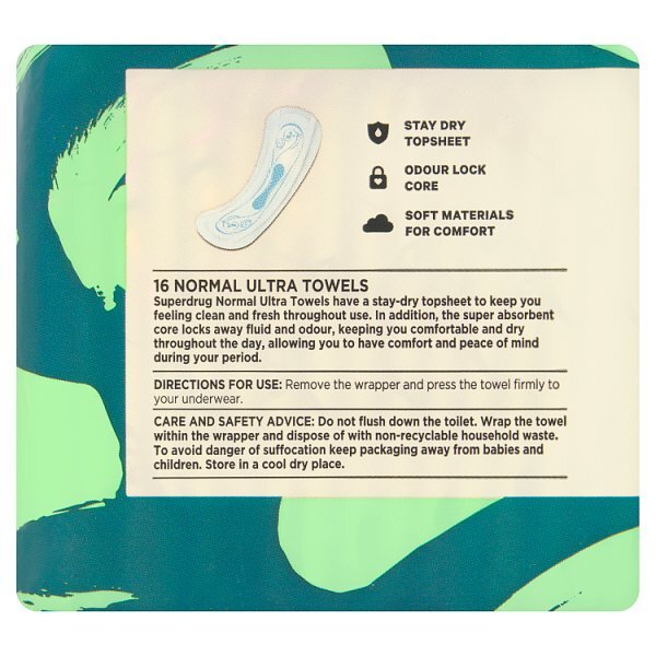 Superdrug Normal Ultra Sanitary Towels x16