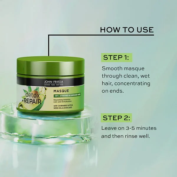 John Frieda Detox & Repair Hair Masque 250ml
