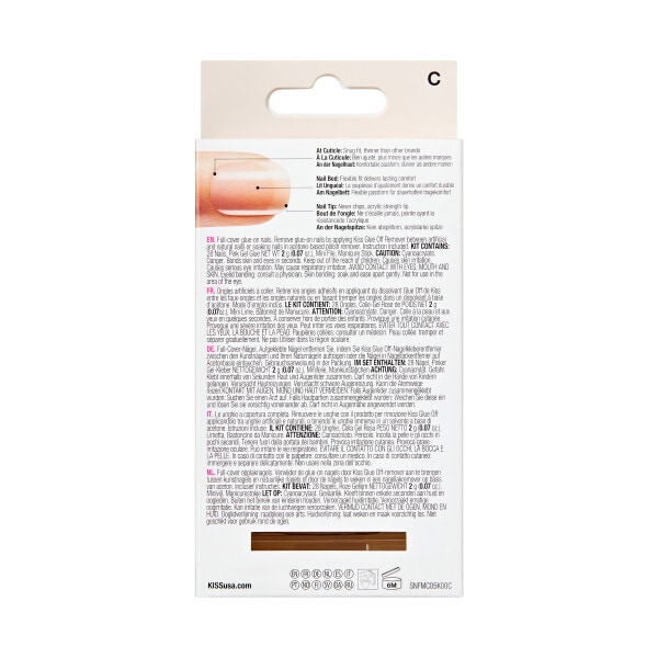 Kiss Salon Acrylic Nude Fake Nail Kit - Graceful