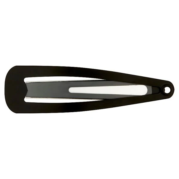 Superdrug Snap Hair Clips Black X6