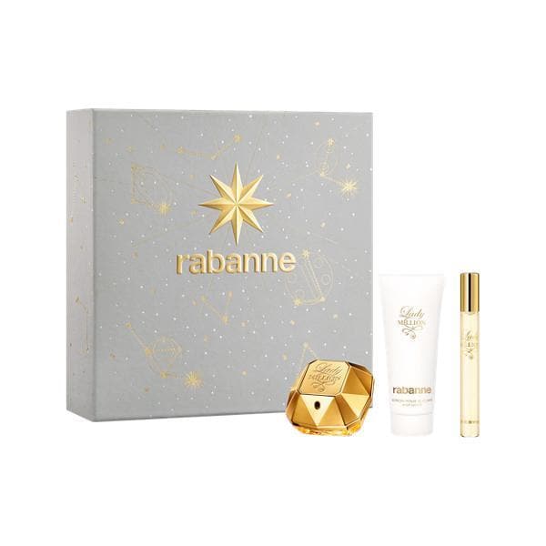 Rabanne Set Lady Million 50 Ml + Sensual Body Lotion 100 Ml + 10 Ml