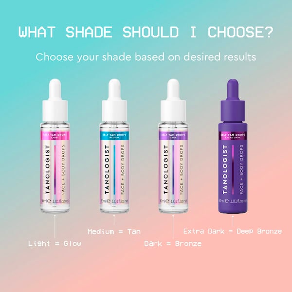 Tanologist Face + Body Self Tan Drops Medium 30ml