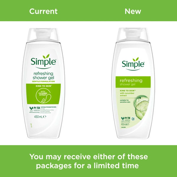 Simple Kind to Skin Refreshing Shower Gel 450 ml