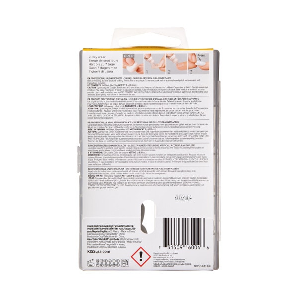 Kiss 100 Nail Cover Oval Nail Kit