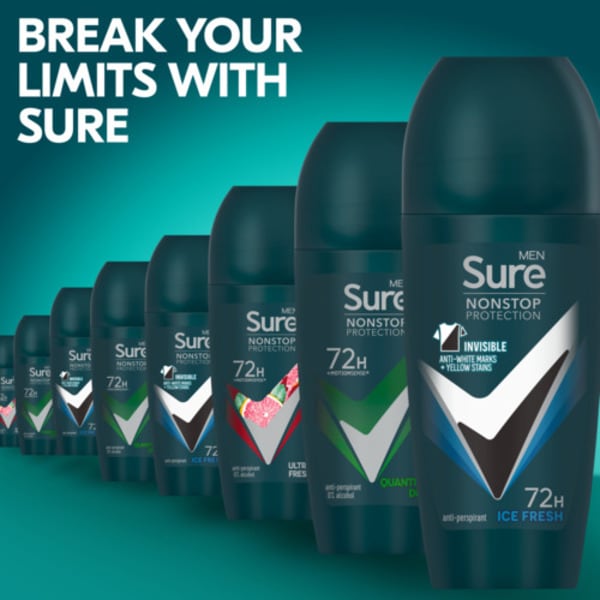 Sure Men Nonstop Invisible Ice Fresh Anti-Perspirant Roll On 50 ml