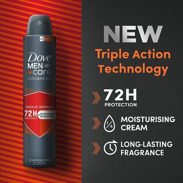 Dove Men+Care Advanced Odour Defence Anti-Perspirant Aerosol 200 ml
