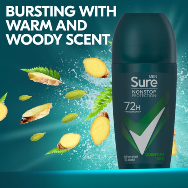 Sure Men Nonstop Protection Quantum Dry Anti-Perspirant Roll On 50 ml