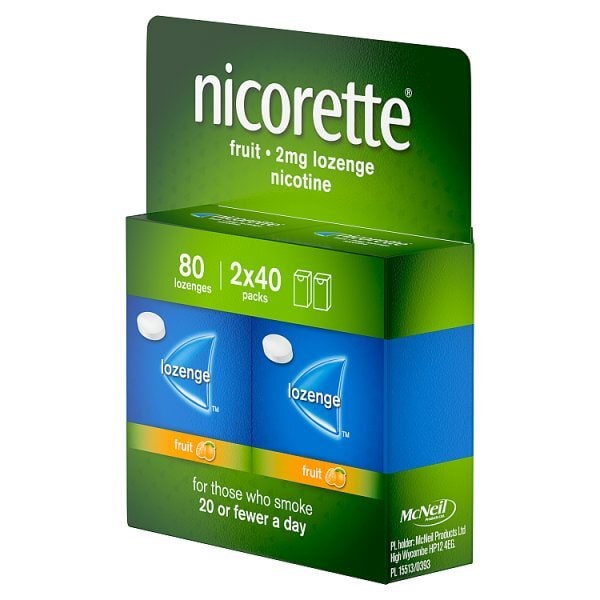 Nicorette Cools 2Mg Fruit Lozenges 80S (Stop Smoking)