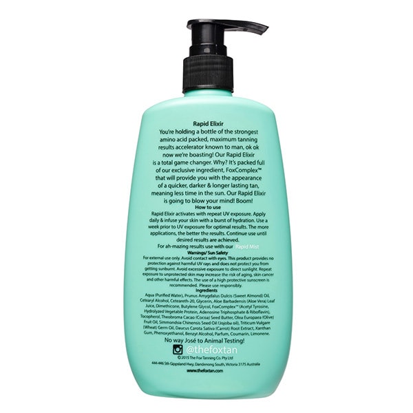 The Fox Tan Rapid Tanning Elixir 300ml