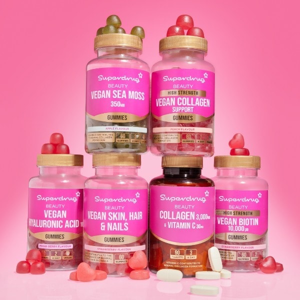 Superdrug High Strength Biotin 10000æg Vegan Gummies 60s