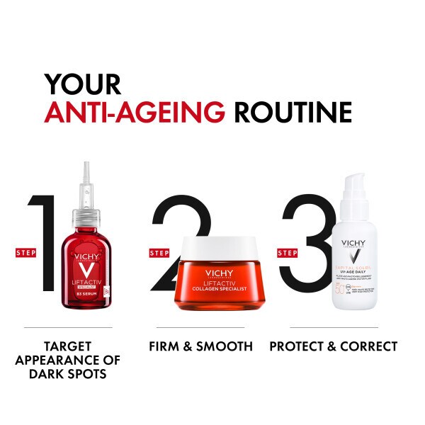 Vichy Capital Soleil UV-Age Invisible Face Sun Protectionÿ SPF50+ 40ml