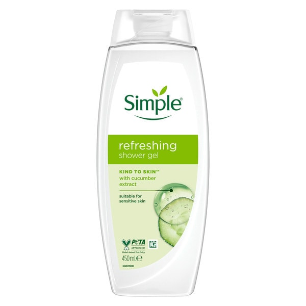 Simple Kind to Skin Refreshing Shower Gel 450 ml