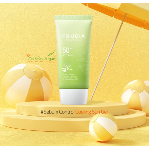 Frudia Green Grape Sebum Control Cooling Sun Gel SPF50 50g