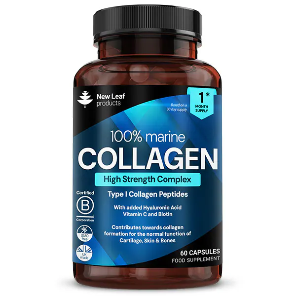 New leaf Super Collagen Capsules 100% Marine Collagen 1380mg