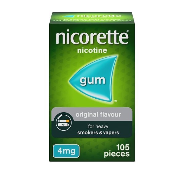 Nicorette® Original 4mg Nicotine Gum 105s (Stop Smoking)