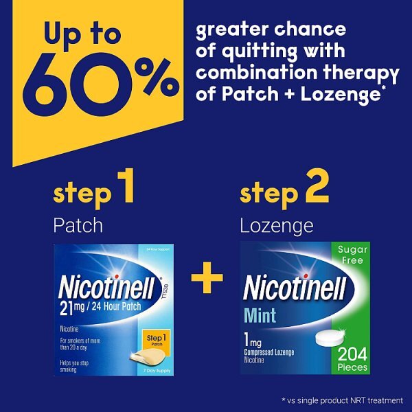 Nicotinell Step 1 Patch 21mg 7 Day Supply